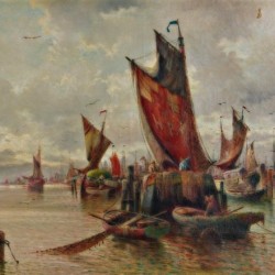 Lot of boats by the sea
